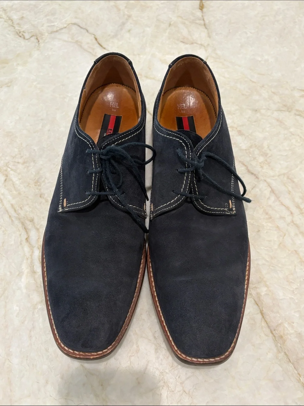 LLOYD Germany Men’s Leather Blue Suede Oxford